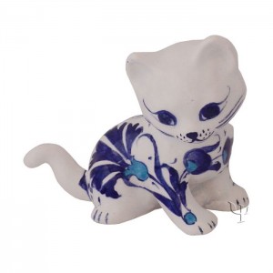 Iznik Design Ceramic Cat