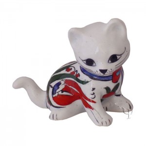 Iznik Design Ceramic Cat