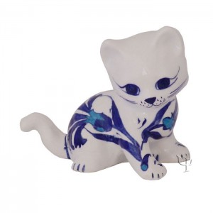 Iznik Design Ceramic Cat