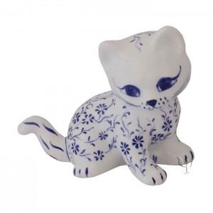 Iznik Design Ceramic Cat