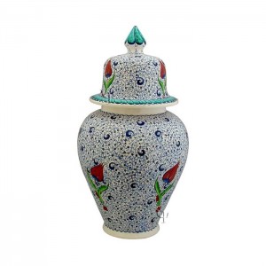 Iznik Design Ceramic Jar - Halic and Lale