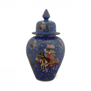 Iznik Design Ceramic Jar - Ottoman Soultan On Way To War