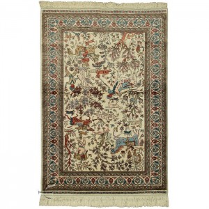 Kayseri Silk Carpet - 3.1'X4.6'/0.9X1.4 Mt.