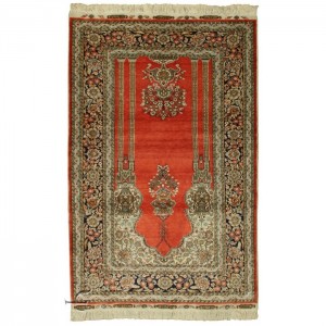 Kayseri Silk Carpet - 3'X4.6'/0.9X1.4 Mt.