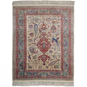 Super Fine Hereke Silk Carpet - 2.9'X3.5'/0.9X1.1 Mt.