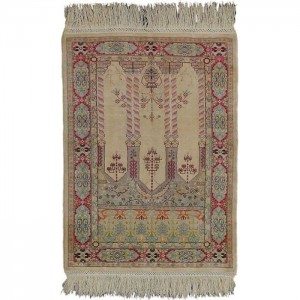 Fine Hereke Silk Carpet - 1.5'X2.1'/0.5X0.6 Mt.