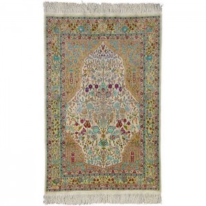 Hereke Silk Carpet - 2.9'X4.4'/0.9X1.3 Mt.