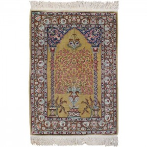 Hereke Silk Carpet - 2'X2.9'/0.6X0.9 Mt.