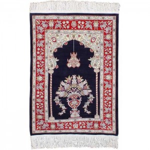 Hereke Silk Carpet - 2.1'X2.9'/0.6X0.9 Mt.