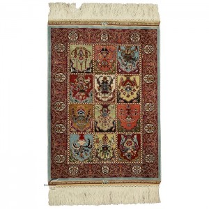 Fine Hereke Silk Carpet - 1.2'X1.6'/0.4X0.5 Mt.