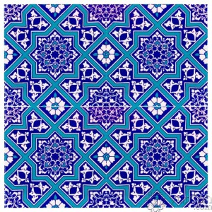 Iznik Design Serigraph Tile