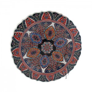 Iznik Design Ceramic Plate - Carnation