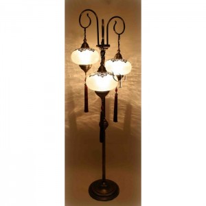 Ottoman Floor Lamp with 3 Globes