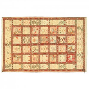 Silk Soumak Kilim- 4.1'X6.1'/1.3X1.9 Mt.