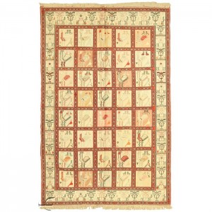 Silk Soumak Kilim- 4.1'X6.4'/1.3X2 Mt.