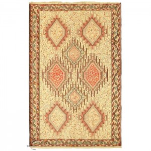 Silk Soumak Kilim- 4.2'X6.4'/1.3X2 Mt.