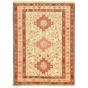 Silk Soumak Kilim- 2.4'X3.1'/0.7X1 Mt.