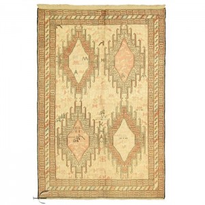 Silk Soumak Kilim- 3.3'X4.9'/1X1.5 Mt.