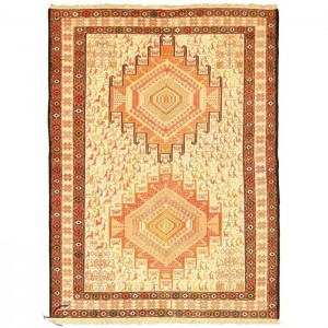 Silk Soumak Kilim- 2.4'X3.2'/0.7X1 Mt.