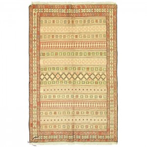 Silk Soumak Kilim- 4'X6.2'/1.2X1.9 Mt.