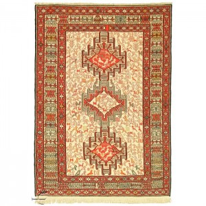 Silk Soumak Kilim- 2.4'X3.4'/0.7X1 Mt.