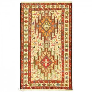 Silk Soumak Kilim- 2.2'X3.3'/0.7X1 Mt.