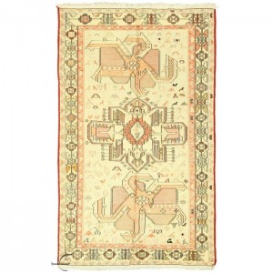 Silk Soumak Kilim- 3.8'X6.3'/1.2X1.9 Mt.