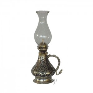 Turkish Copper Oil - Lamp With Glass