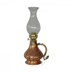 Turkish Copper Oil - Lamp With Glass