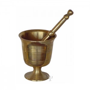 Turkish Brass Mortar 12 Cm / 4.7 inches