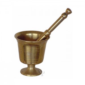 Turkish Brass Mortar 10 Cm / 3.9 inches