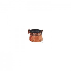 Turkish Copper Flanged Bucket (Small)