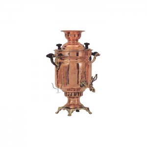 Turkish Copper Cylindrical Samovar