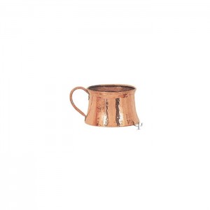 Turkish Copper Marash Mug with Copper Handle (Medium)