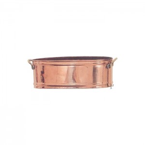 Turkish Copper Oval Planter with Handles (No: 4)