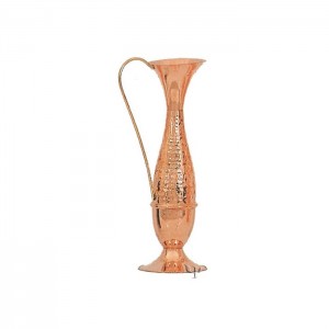 Turkish Copper Slim Vase with Handle