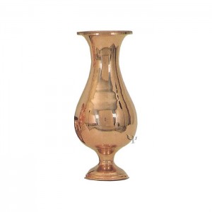 Turkish Copper Tall Vase with a Base