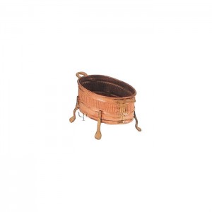 Turkish Copper Mini Oval Bursa Brazier