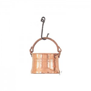 Turkish Copper Bucket with Copper Handle (Large)