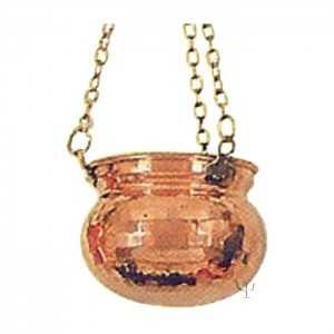 Turkish Copper Hanging Ball - Shaped Flower Pot (No: 1)