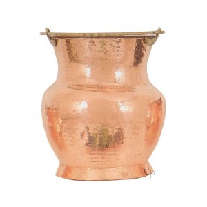 Turkish Copper Trabzon Rounded Bucket (Extra Large)