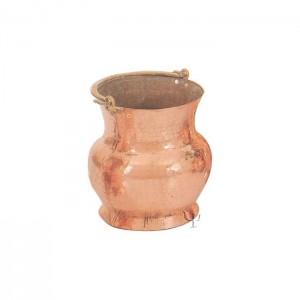 Turkish Copper Trabzon Rounded Bucket (Medium)