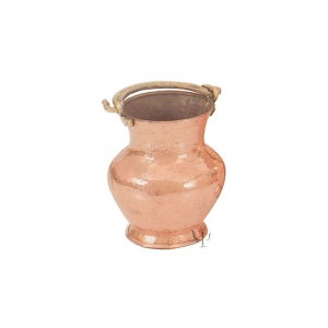 Turkish Copper Trabzon Rounded Bucket (Small)