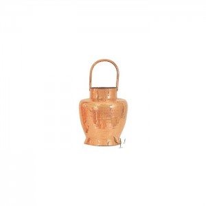 Turkish Copper Rounded Bucket with Copper Handle (Large)