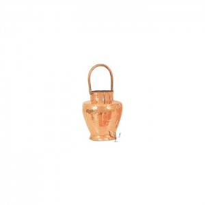 Turkish Copper Rounded Bucket with Copper Handle (Small)