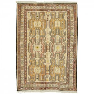 Silk Soumak Kilim- 6.5'X4.6'/2X1.4 Mt.