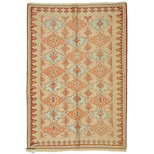 Silk Soumak Kilim- 3.2'X4.6'/1X1.4 Mt.