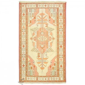 Silk Soumak Kilim- 4.7'X6.4'/1.4X2 Mt.