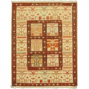 Silk Soumak Kilim- 2.3'X3'/0.7X0.9 Mt.