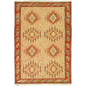 Silk Soumak Kilim- 3.3'X5'/1X1.5 Mt.